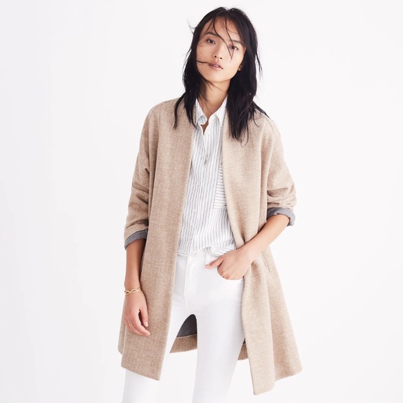 Madewell Stanza Herringbone Coat - Picture 2 of 6